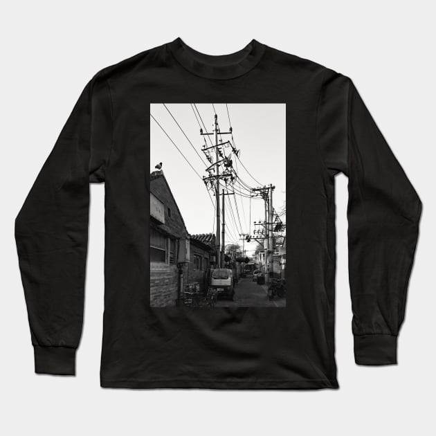 In Beijing's alleyway-under the wire Long Sleeve T-Shirt by jasminewang